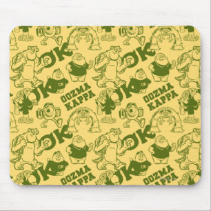 OK OOZMA KAPPA Pattern - Yellow Mouse Pad