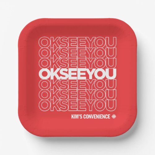 OK SEE YOU _ Matthew Fleming Paper Plates