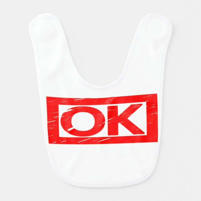 OK Stamp Baby Bib (Front)