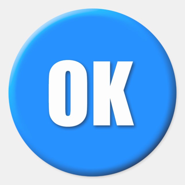 OK Sticker (large) (Front)