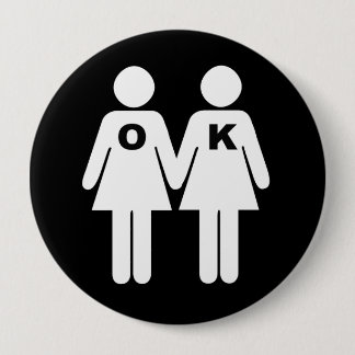OK TO BE GAY (lesbian) - Button