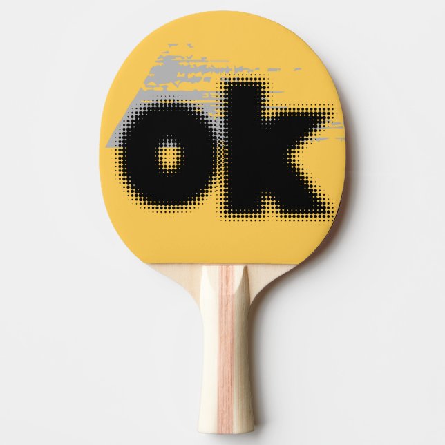 "OK Vibes – Simple & Bold"   Ping Pong Paddle (Front)