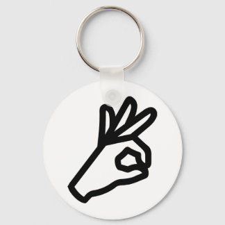 ok whole fun hand keychain