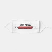 Ok...You can KISS me now! Adult Cloth Face Mask (Front, Folded)