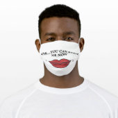 Ok...You can KISS me now! Adult Cloth Face Mask (Worn)