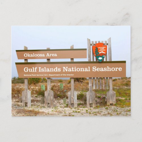 Okaloosa Area Gulf Islands National Seashore FL  Postcard