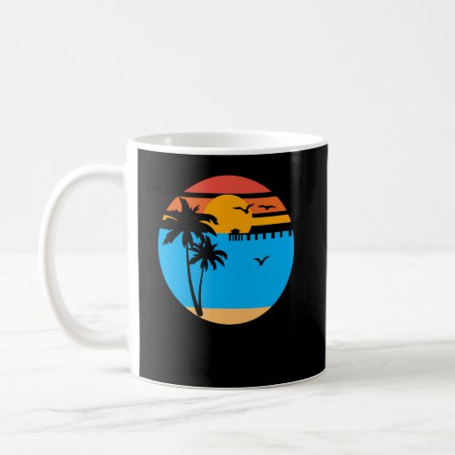 Okaloosa Island Destin Florida Sunset Ocean Palm T Coffee Mug