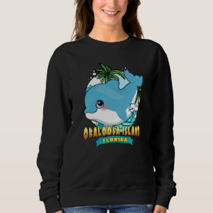 OKALOOSA ISLAND FLORIDA Cute Baby Dolphin Beach So Sweatshirt