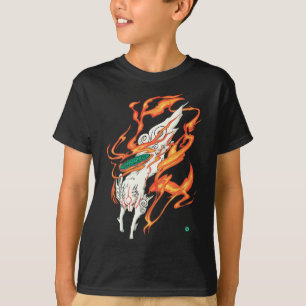 Okami Amaterasu Sun God Wolf The Great Wave Video T-Shirt
