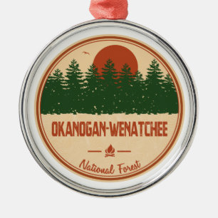 Okanogan-Wenatchee National Forest Metal Ornament