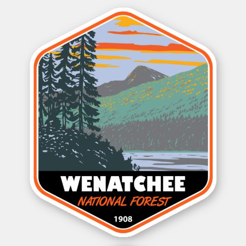 Okanogan Wenatchee National Forest Washington Sticker