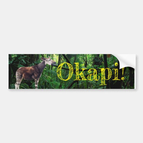 Okapi Bumper Sticker