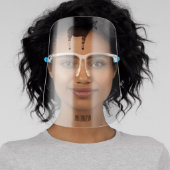 Okapi cartoon illustration face shield (Insitu)