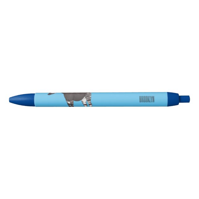 Okapi cartoon illustration pen (Front)