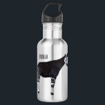 Okapi cartoon illustration stainless steel water bottle<br><div class="desc">Okapi cartoon illustration</div>