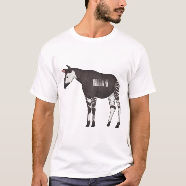 Okapi cartoon illustration  T-Shirt (Front)