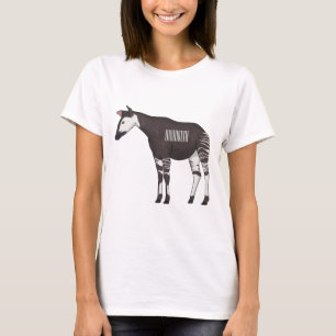 Okapi cartoon illustration  T-Shirt