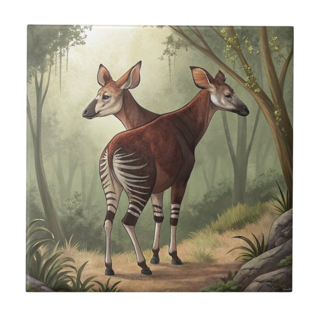 Okapi Ceramic Tile (Front)