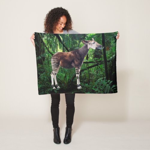 Okapi Fleece Blanket