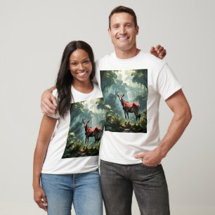 Okapi In The Rainforest (Zebra Giraffe), T-Shirt