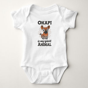 Okapi Is My Spirit Animal - Okapis Are Cute Baby Bodysuit