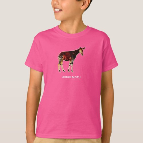 OKAPI MOTU December Birth Sign Wow Pink Kids T_Shirt