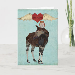 OKAPI & OWL BE MINE Card