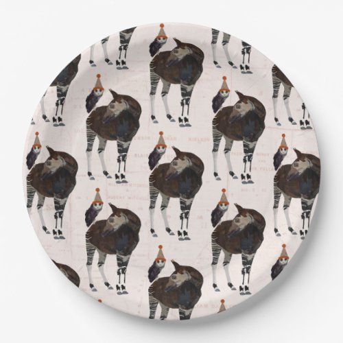 OKAPI  OWL BIRTHDAY PAPER PLATES