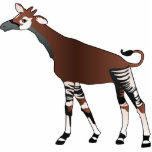 Okapi Sculpture<br><div class="desc">The Okapi is a short-necked relative of the giraffe with a shorter neck,  and stripes on the legs.</div>