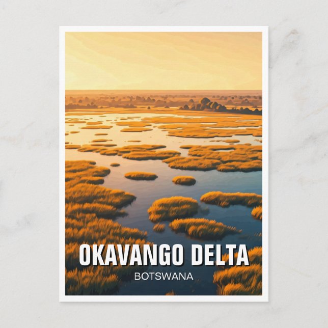 Okavango Delta Botswana Postcard (Front)
