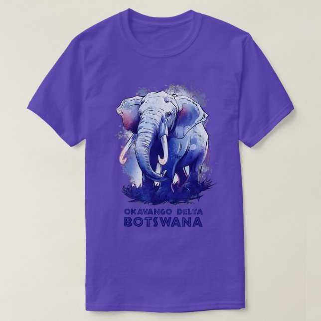 Okavango Delta Botswana Safari National Park Game  T-Shirt (Design Front)