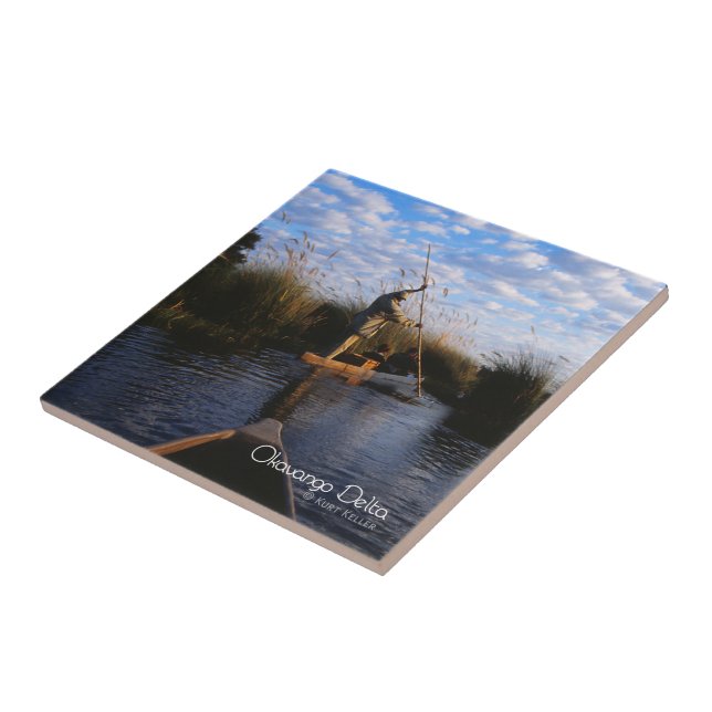 Okavango Delta Ceramic Tile (Side)