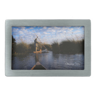Okavango Delta Rectangular Belt Buckle