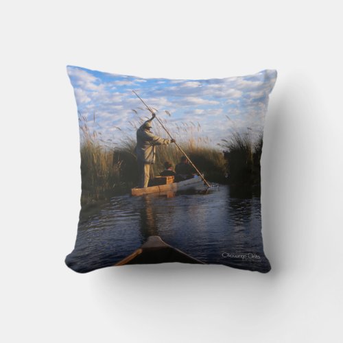 Okavango Delta Throw Pillow