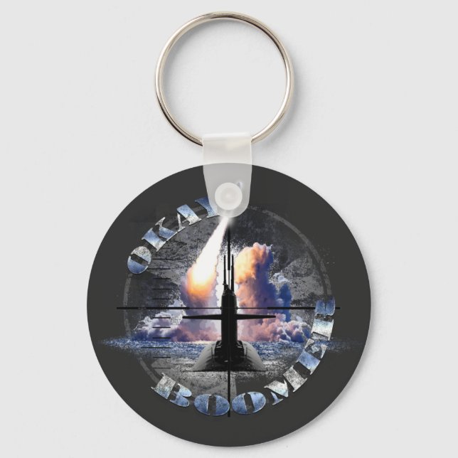 OKAY BOOMER US Navy Nuclear Sub Force Magnet Keychain (Front)