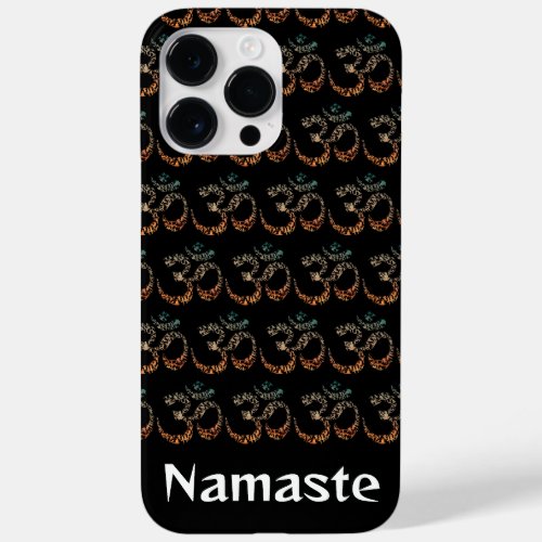 Okay But First Yoga Pose Sanskrit Om Mosaic Case_Mate iPhone 14 Pro Max Case