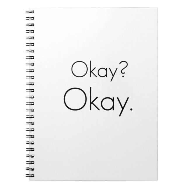 Okay? Okay. Notebook (Front)