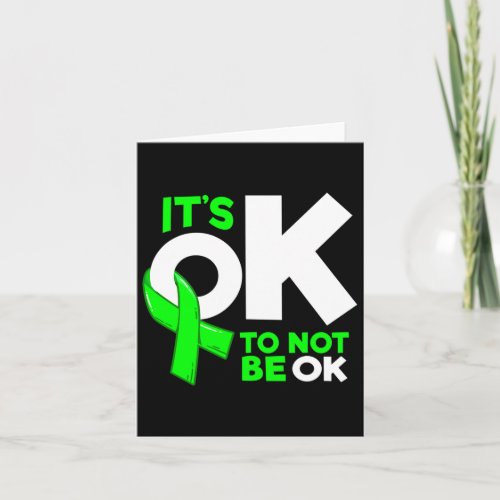 Okay To Not Be Okay Mental Health Awareness Women  Card