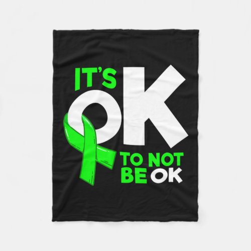 Okay To Not Be Okay Mental Health Awareness Women  Fleece Blanket