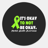 Okay To Not Be Okay Ribbon Mental Health Awareness