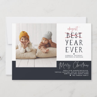 Okayest Year Ever | Funny Christmas Holiday Photo Card