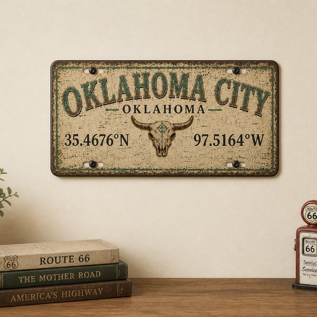 OKC Route 66 License Plate Sign (Creator Uploaded)