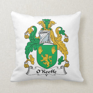 O'Keefe Family Crest Throw Pillow