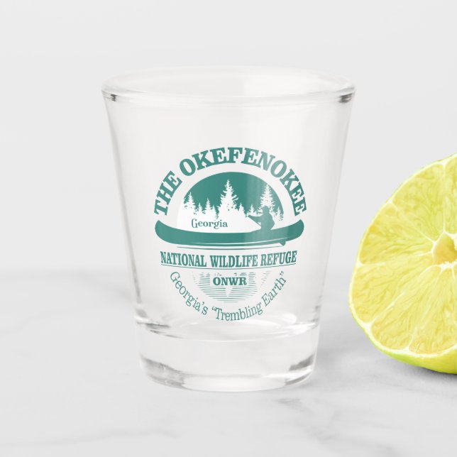 Okefenokee NWR (CT) Shot Glass (Front)