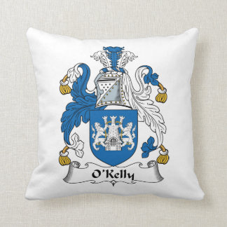 O'Kelly Family Crest Throw Pillow
