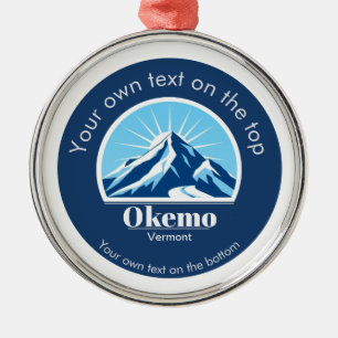 Okemo Colorado ski resort medal Metal Ornament