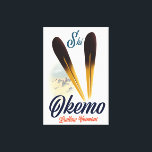 Okemo Ludlow Vermont ski poster Canvas Print<br><div class="desc">Okemo Ludlow Vermont ski poster in a beautiful vintage style.</div>