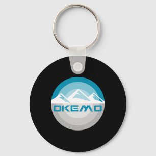 Okemo Mountain Vermont Retro Vintage Snowboard Ski Keychain