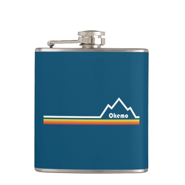 Okemo, Vermont Flask (Front)