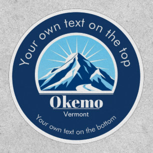 Okemo Vermont ski resort souvenir iron on Patch